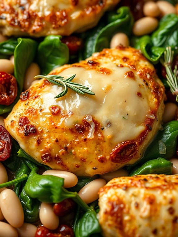 tuscan chicken bean casserole