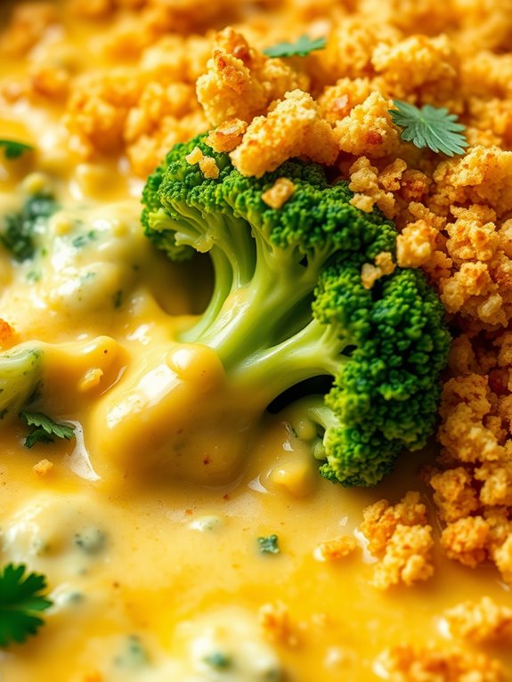 vegan broccoli cheese casserole