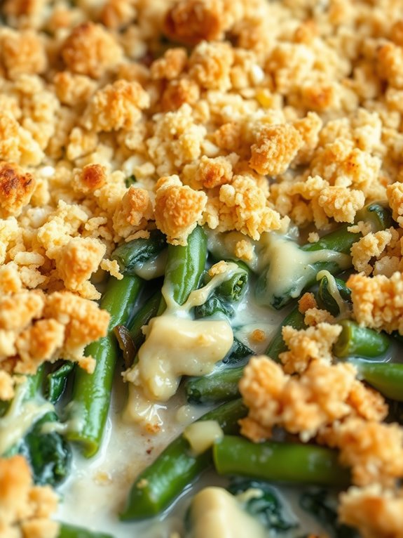 vegetable casserole with spinach
