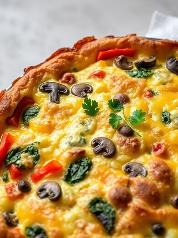 vegetable filled baked frittata