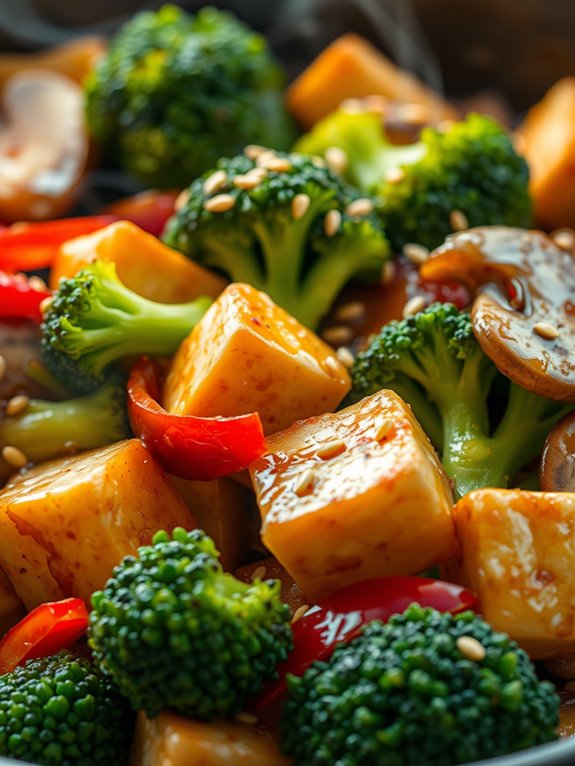 vegetarian casserole with broccoli