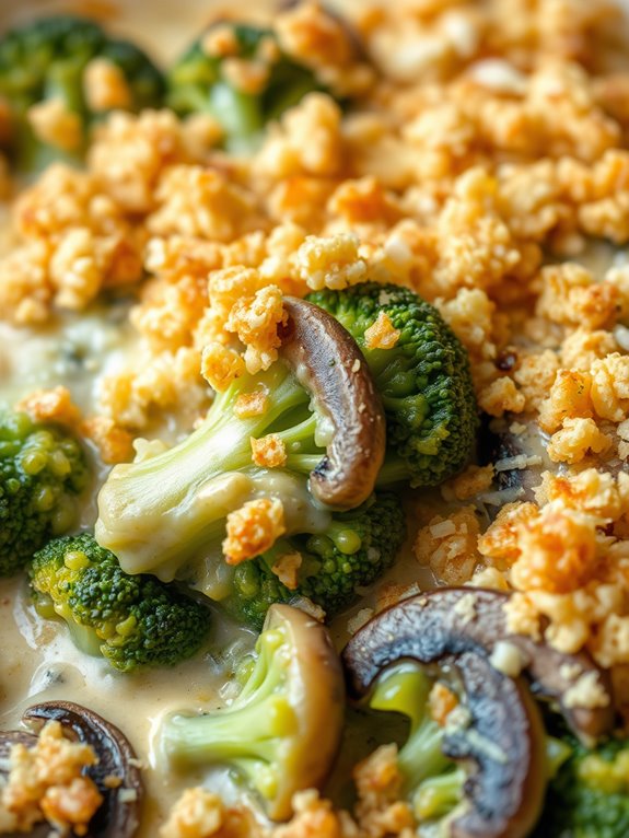 vegetarian casserole with mushrooms