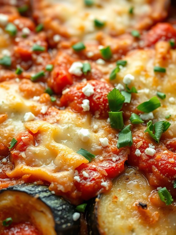 vegetarian casserole with vegetables