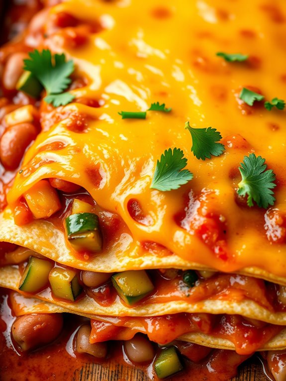 vegetarian enchilada casserole recipe