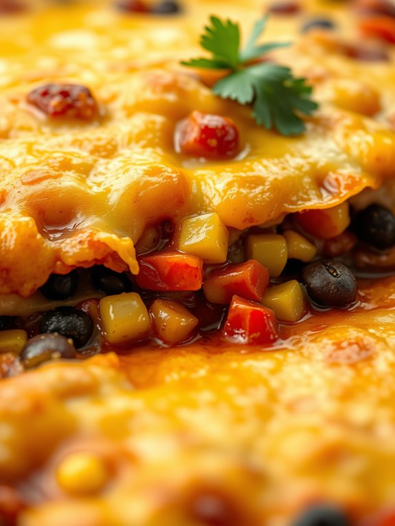 vegetarian enchilada casserole recipe