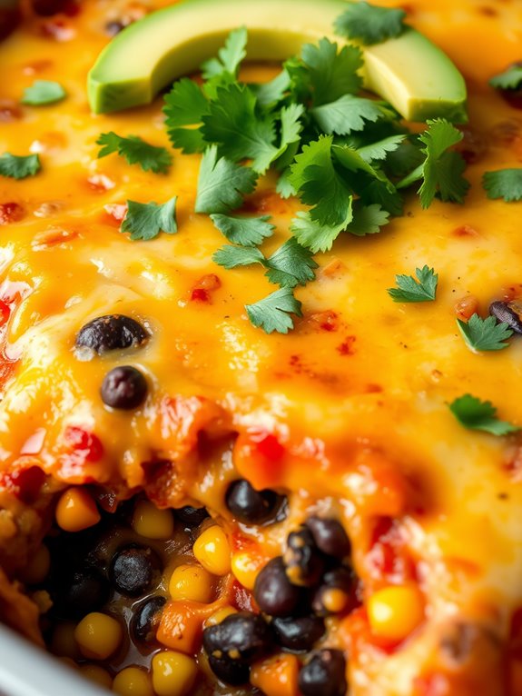 vegetarian enchilada casserole recipe