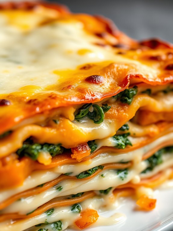 vegetarian lasagna with squash