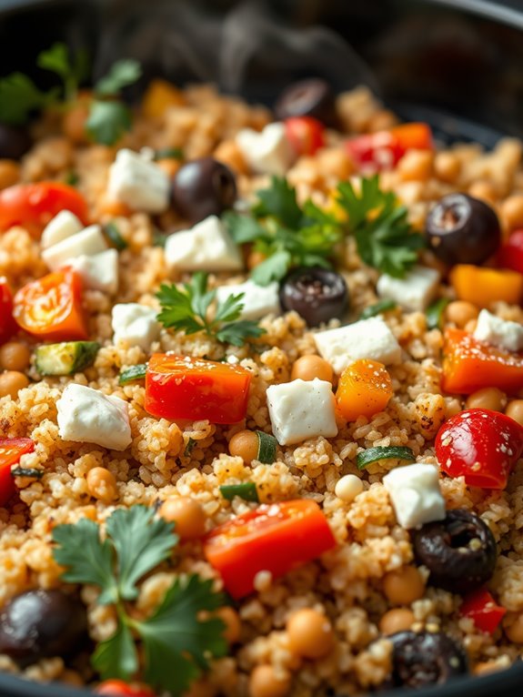 vegetarian mediterranean quinoa dish