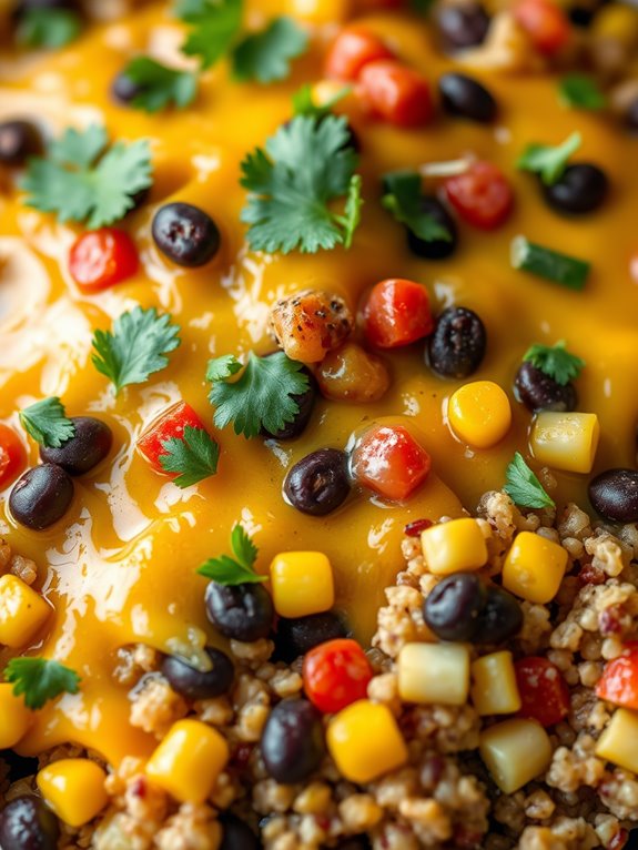vegetarian quinoa black bean casserole