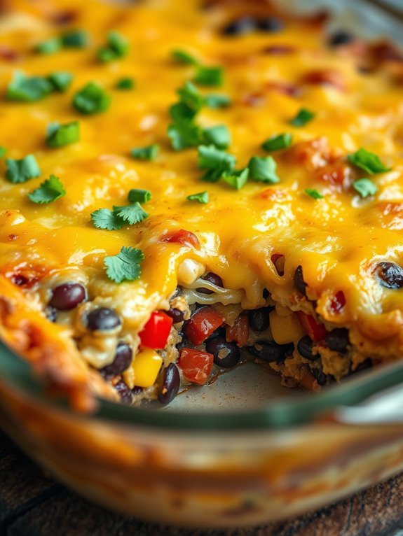 vegetarian taco casserole recipe