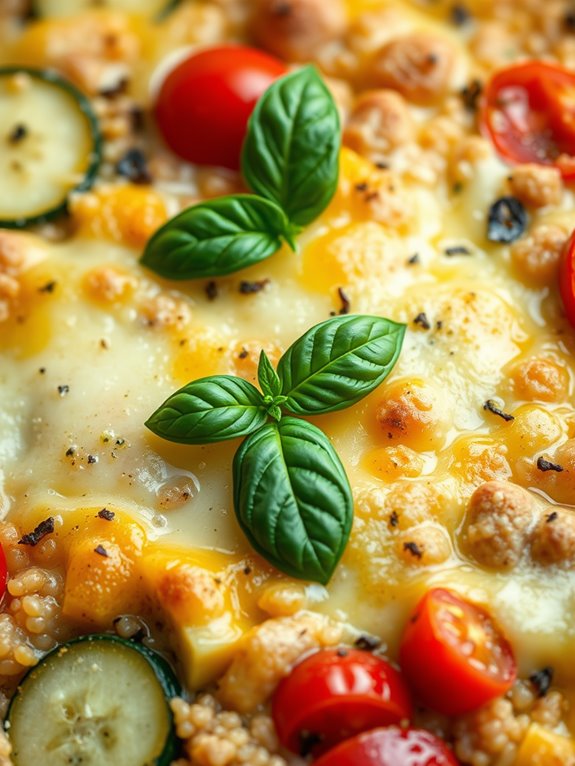 vegetarian zucchini quinoa casserole