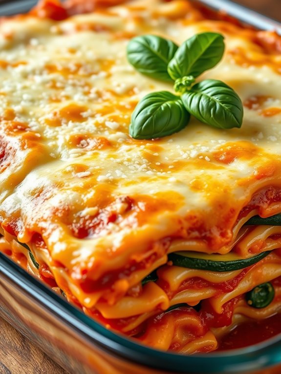 veggie filled lasagna dish