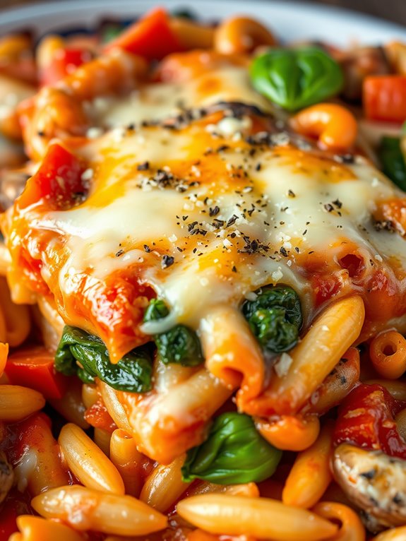 veggie pizza casserole recipe