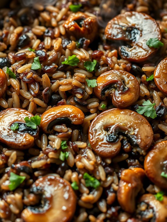 wild rice mushroom casserole