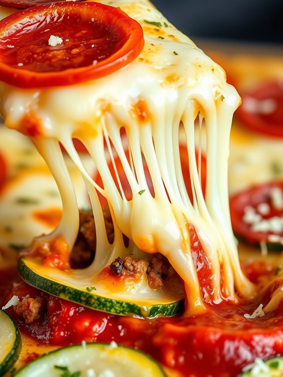 zucchini based keto pizza casserole