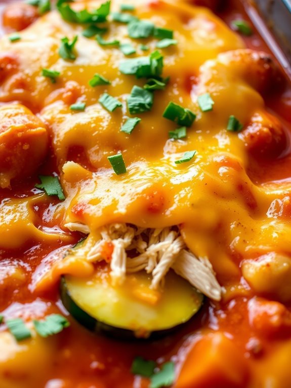 zucchini casserole with enchiladas