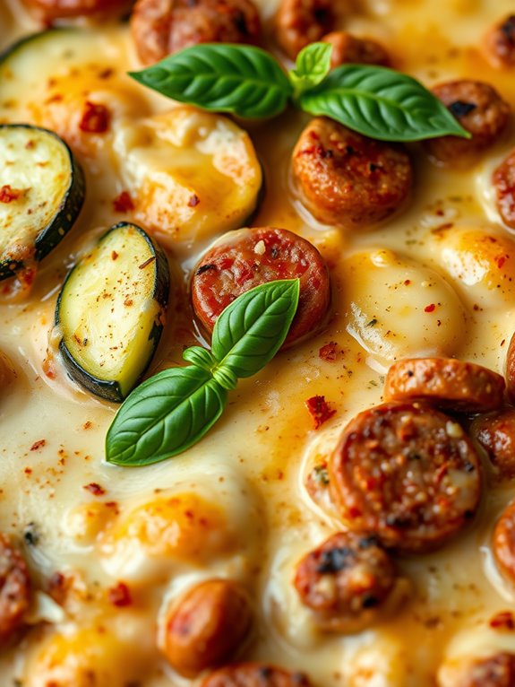 zucchini sausage casserole recipe