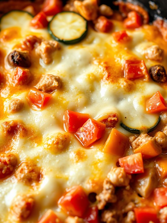 zucchini turkey skillet casserole