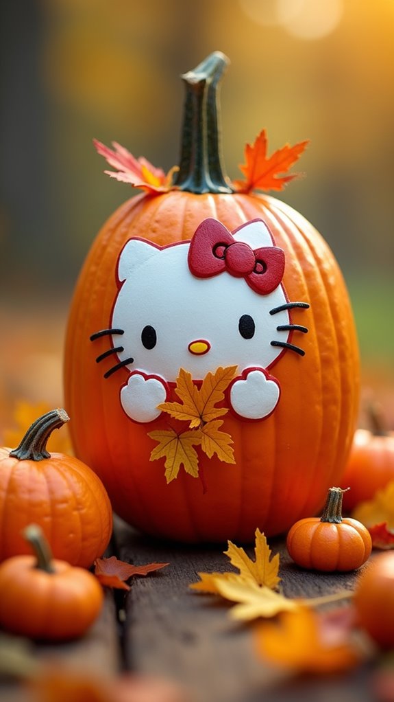 adorable pumpkin costume details
