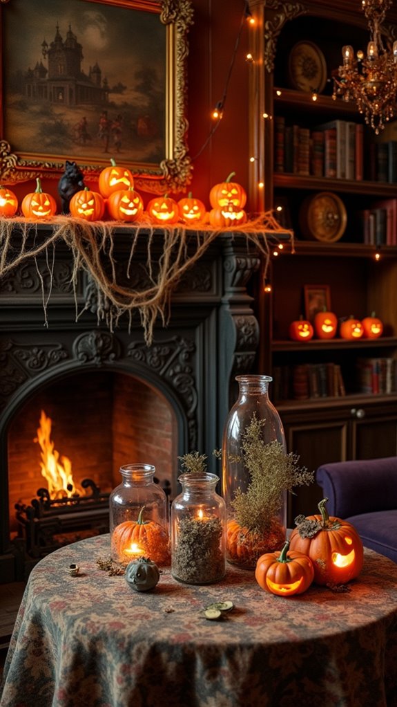 antique halloween decor elegance