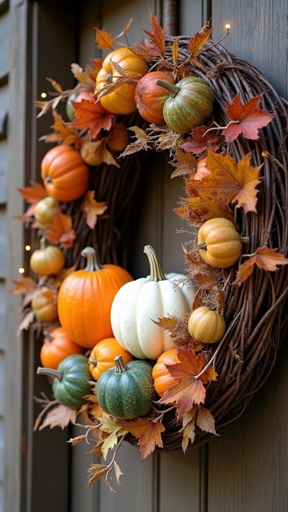 autumn charm entryway decor