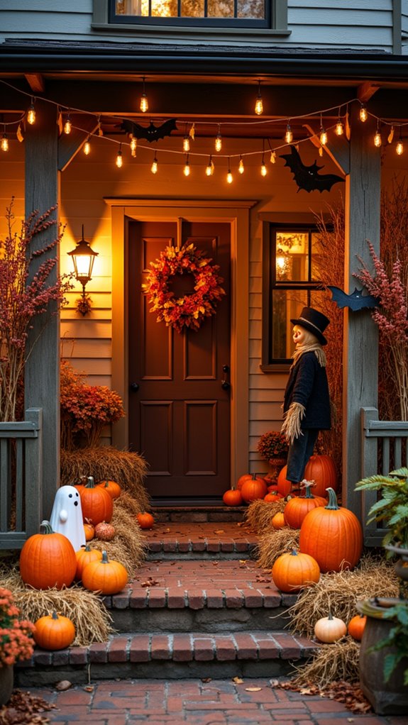 autumn porch harvest decor