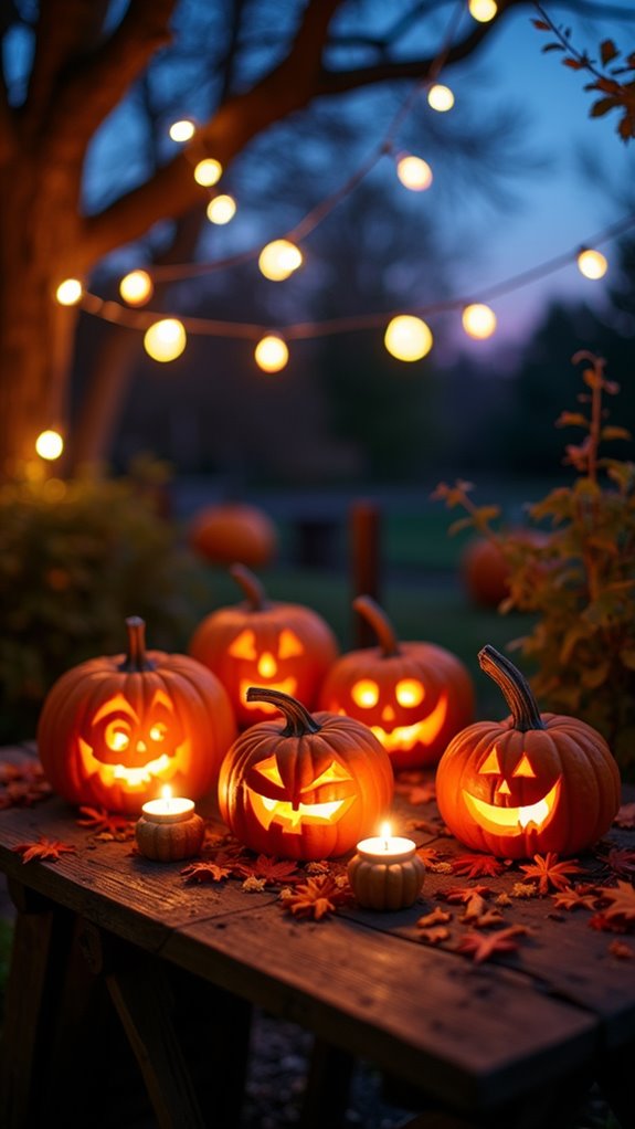 battery operated pumpkin lights