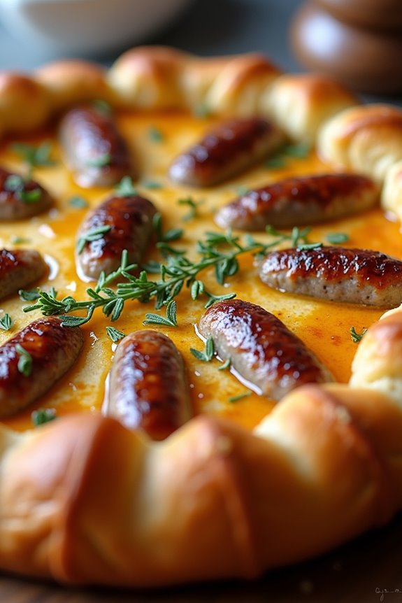 bewitching brie and sausages