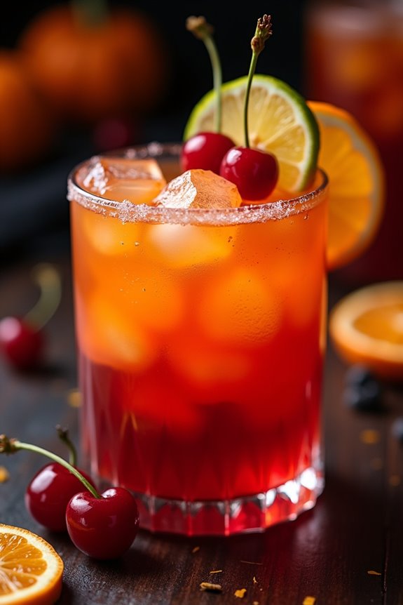 bewitching halloween rum punch