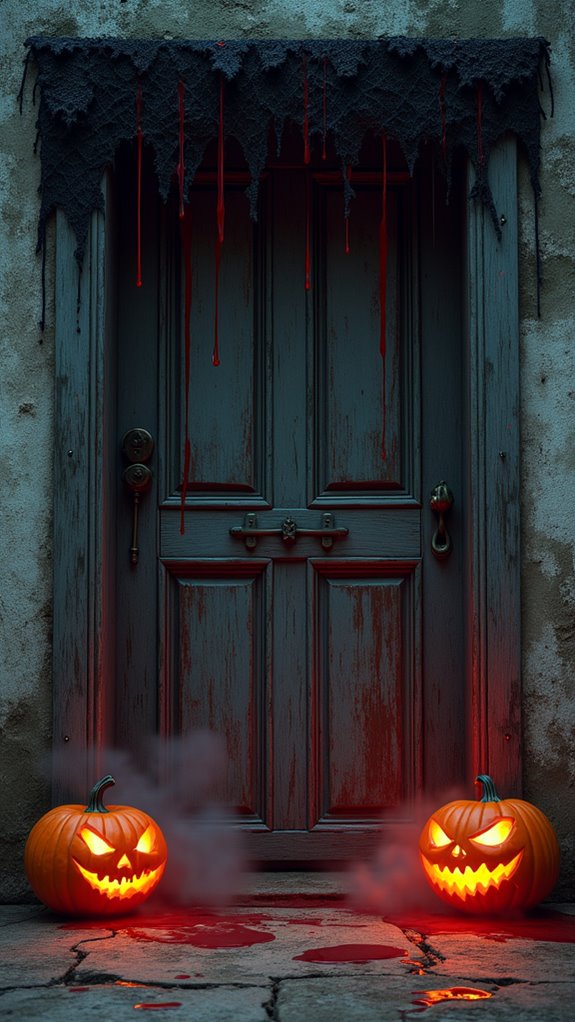 blood dripping halloween decoration