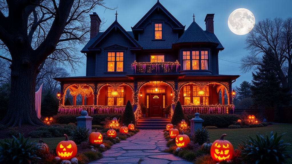 bold halloween exterior designs