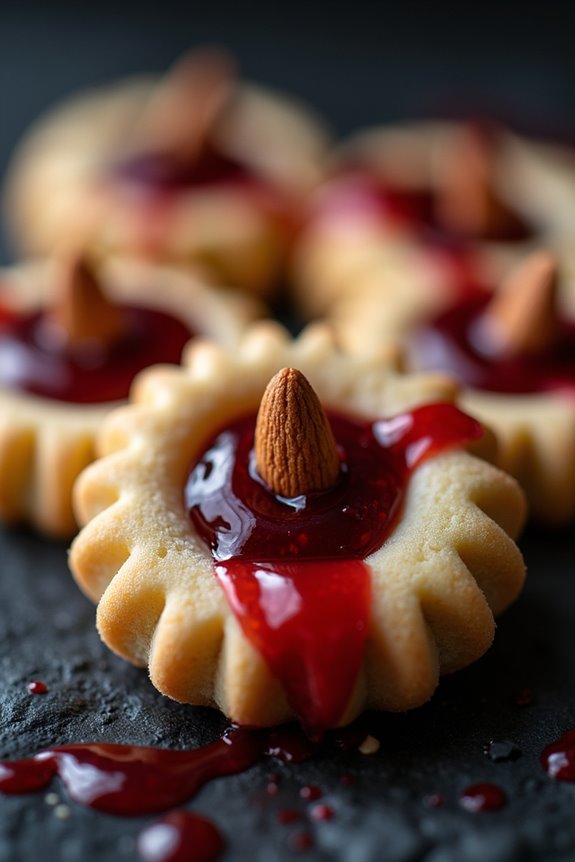 buttery shortbread vampire cookies