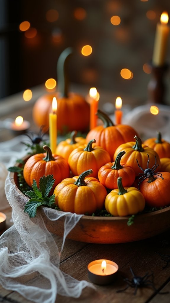 candy corn centerpiece display