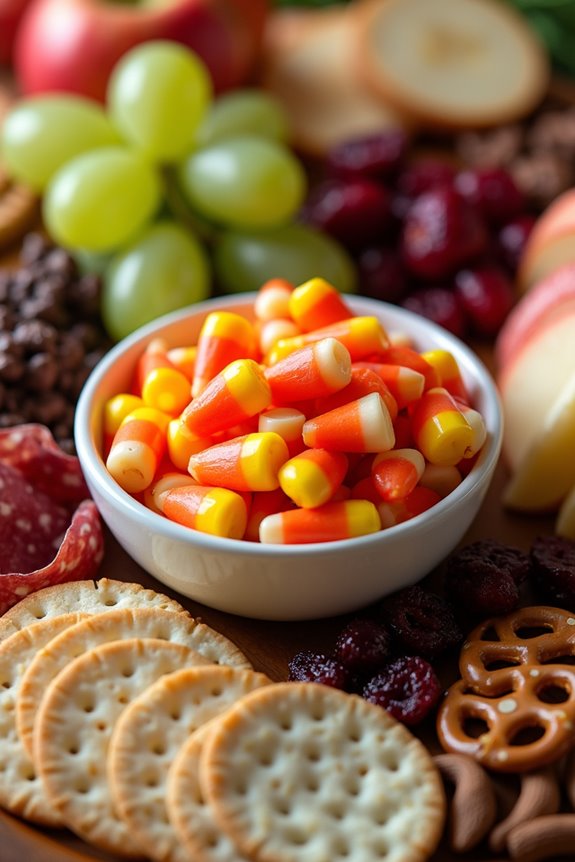 candy corn charcuterie board