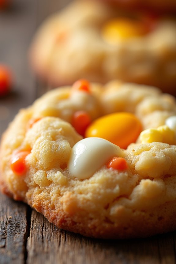 candy corn halloween cookies