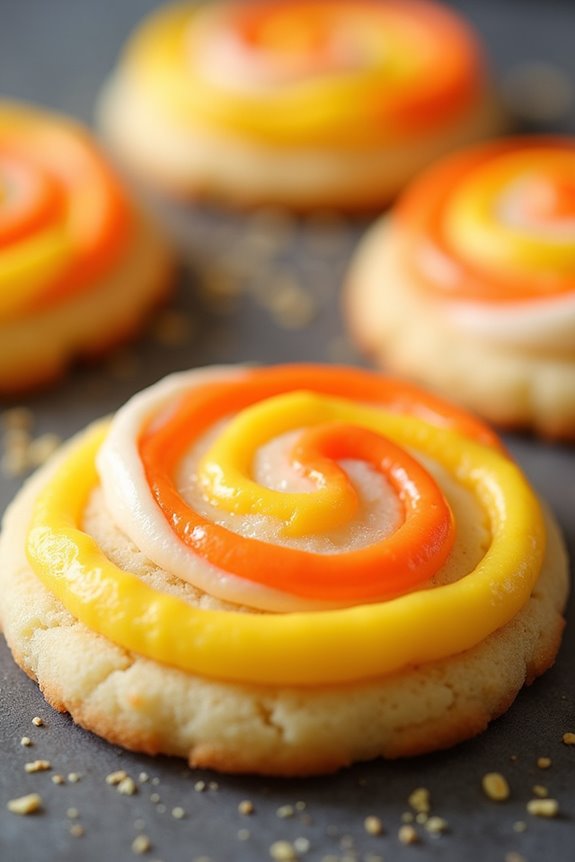 candy corn swirl cookies recipe