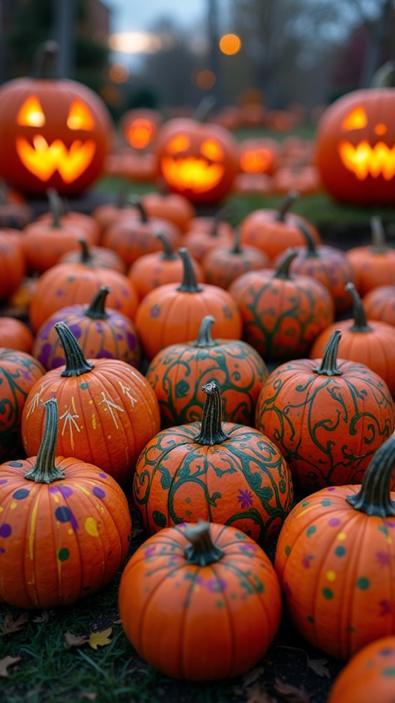 carving classic halloween pumpkins