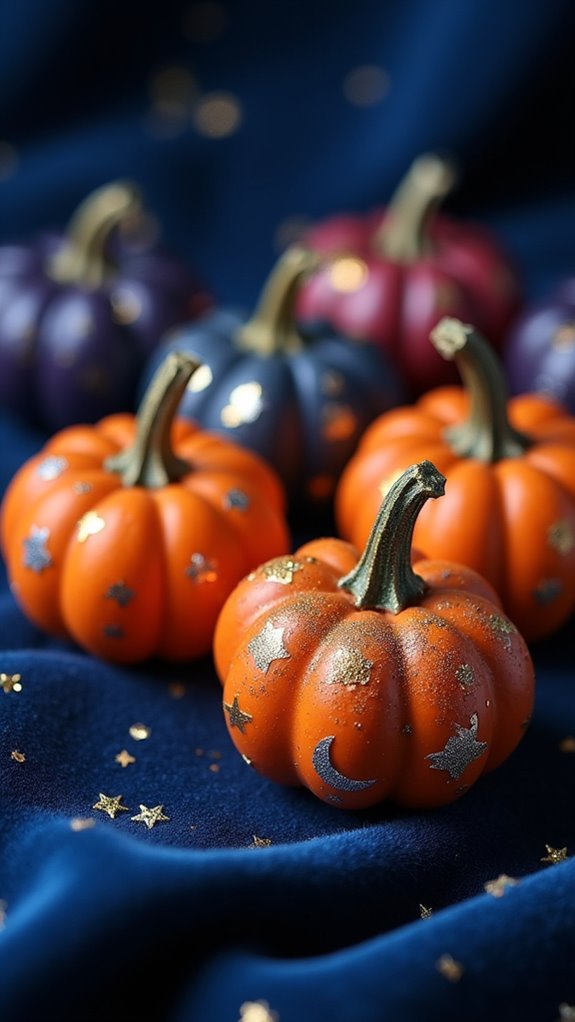 celestial pumpkin decorating project