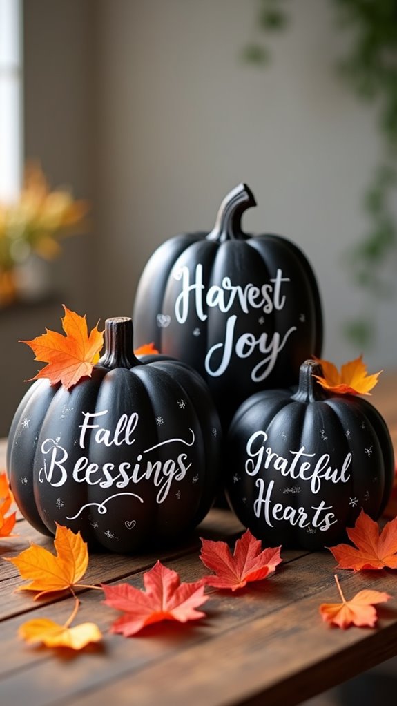 chalkboard pumpkins for messages
