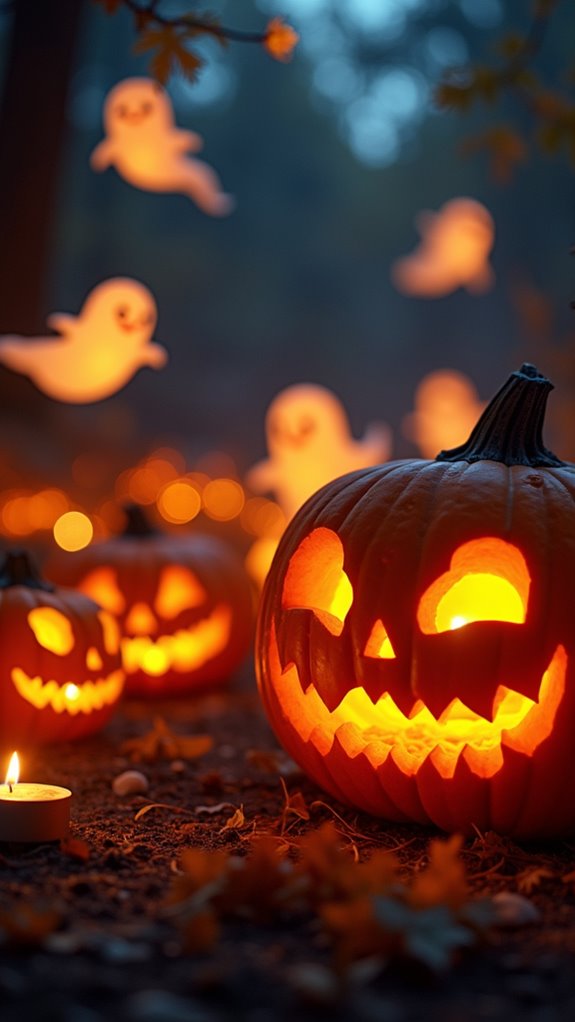 charming halloween decorations glow