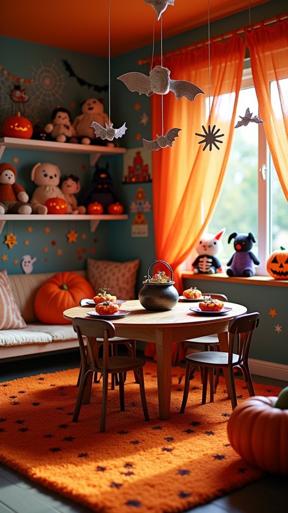 charming halloween playroom decor
