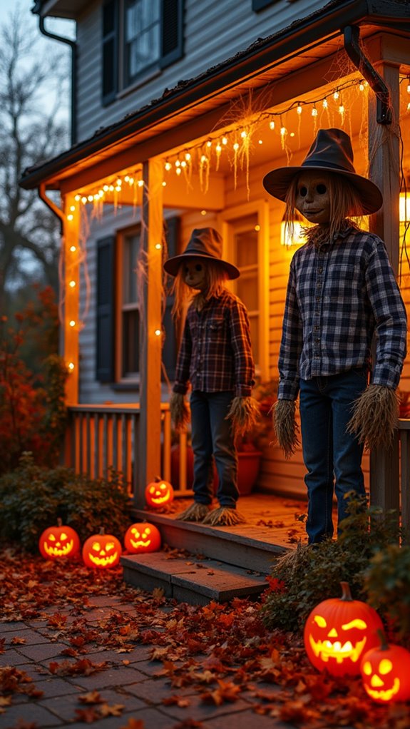 charming halloween scarecrow decorations