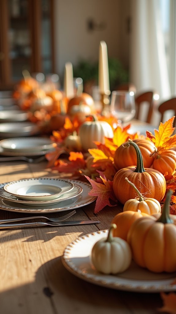 charming mini pumpkin decor