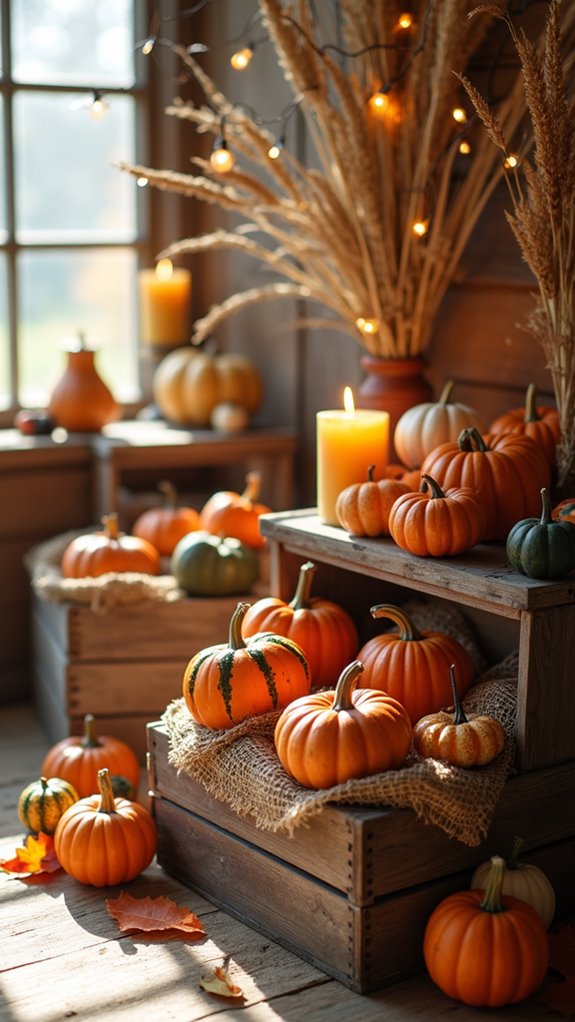 charming rustic halloween decor