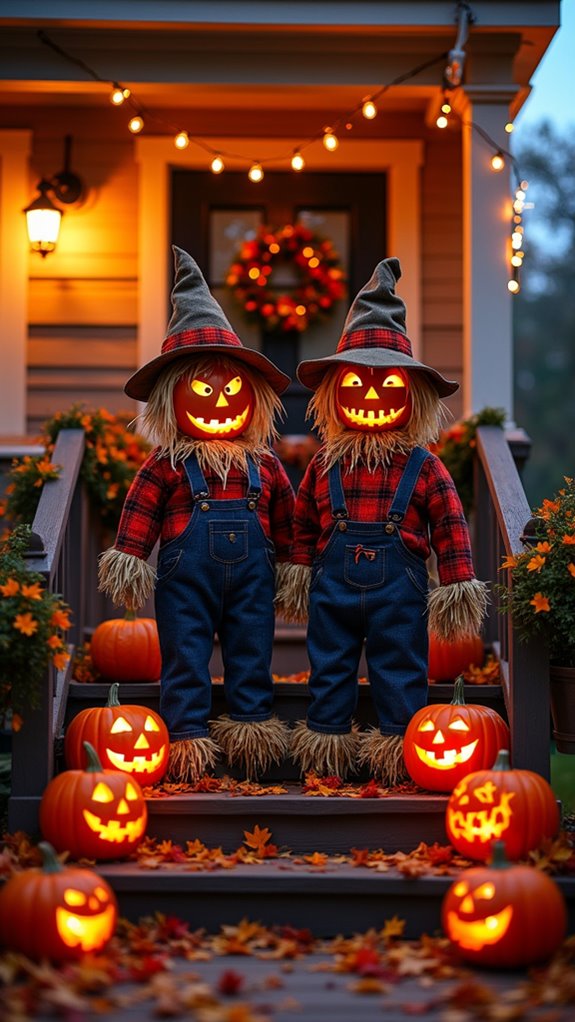 charming spooky scarecrow decorations