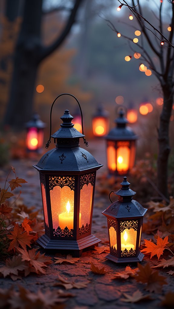 charming vintage halloween lanterns