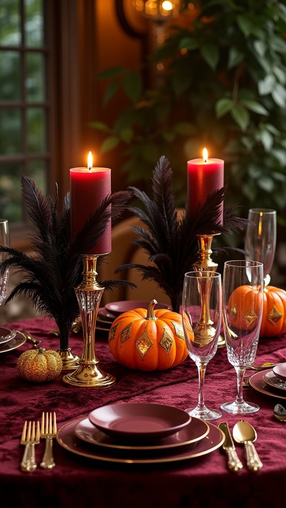 chic halloween art deco decor