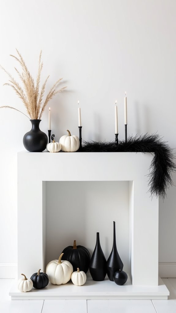 chic minimalist halloween decor