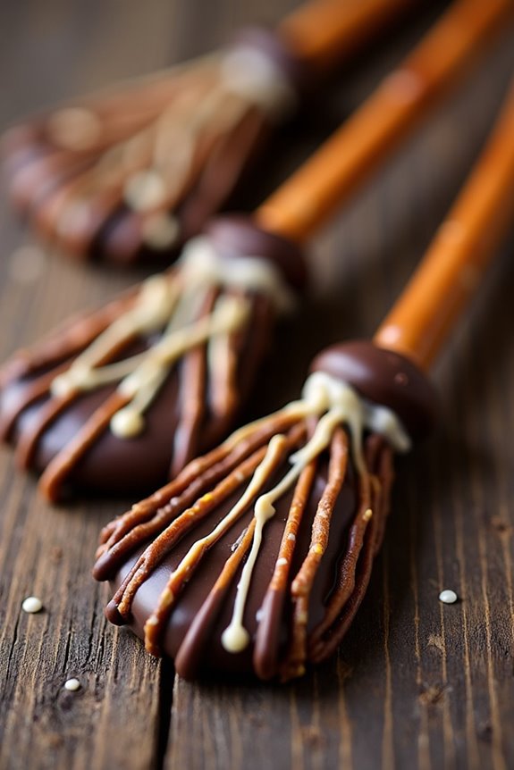 chocolate pretzel halloween treats