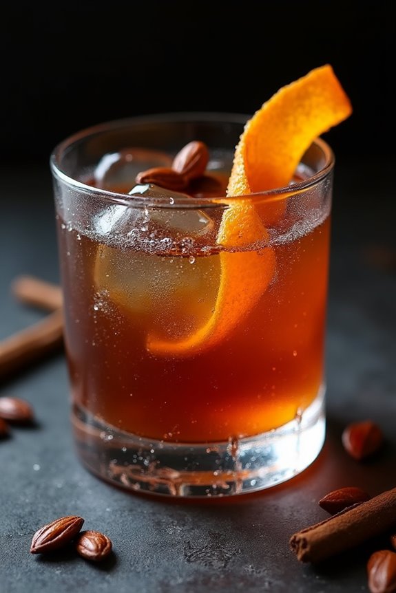 chocolate rum halloween cocktail